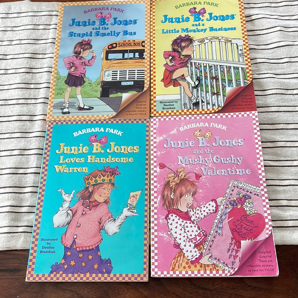 4  used Junie B. Jones books. #1, #2, # 7 & #14